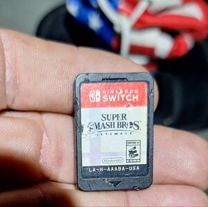Nintendo Switch Super Smash Bros. Ultimate Game Card - Red and Black
